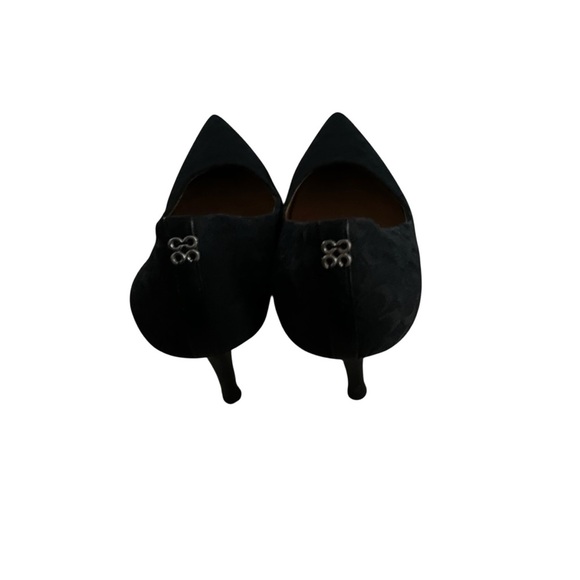 Coach Black Suede Heels Classic Pumps - Picture 3 of 7